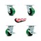Service Caster Tool Box Caster Wheel Set 4'' Green Poly on Cast Iron Swivel Casters, 4PK TOOL-SCC-30CS420-PUB-GB-2-TLB-2 - alternate 4